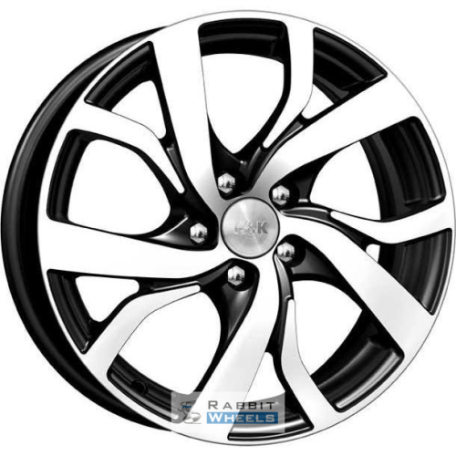 K&K Палермо 6.5x16 5*112 ET50 DIA57.1 Алмаз черный Литой