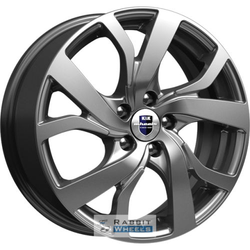 K&K Палермо 6.5x16 5*114.3 ET45 DIA60.1 Дарк платинум Литой