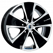 K&K Иллюзио 6.5x16 5*110 ET39 DIA65.1 Алмаз черный Литой