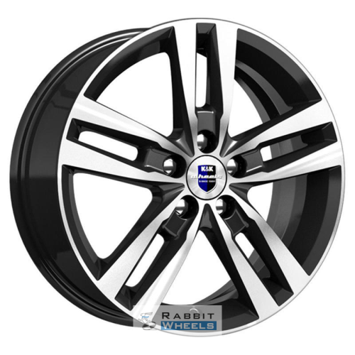 K&K Rassvet 6.5x16 5*112 ET38 DIA66.6 Алмаз черный SK Литой
