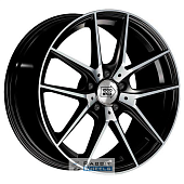 1000 Miglia MM041 7.5x17 5*112 ET45 DIA66.6 Black Polished Литой