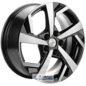 Khomen KHW 1712 7x17 5*110 ET45 DIA67.1 Black-FP Литой