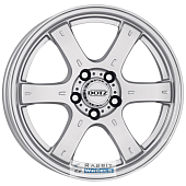 Dotz Crunch 8x17 6*139.7 ET35 DIA67.1 Silver Литой