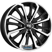 K&K Рим 6.5x16 4*108 ET20 DIA65.1 Алмаз черный Литой