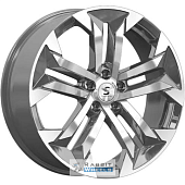 K&K KP015 7.5x19 5*114.3 ET49.5 DIA67.1 Diamond gloss graphite Литой