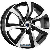 K&K Либерти 7x17 4*100 ET45 DIA67.1 Алмаз черный Литой