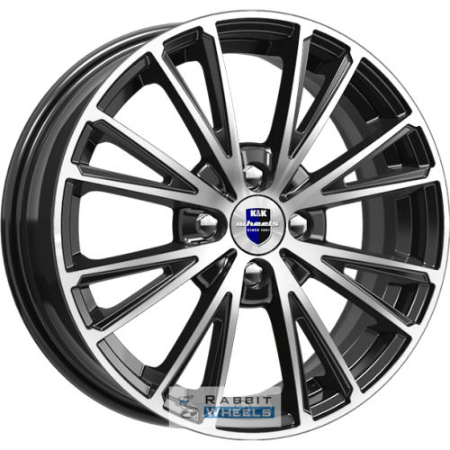 K&K Меандр 6x16 4*114.3 ET40 DIA67.1 Алмаз черный Литой